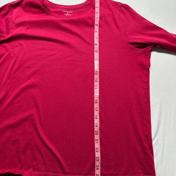 Lands’ End Women’s Supima Cotton Long Sleeve Tee | Size XL - Picture 7 of 7